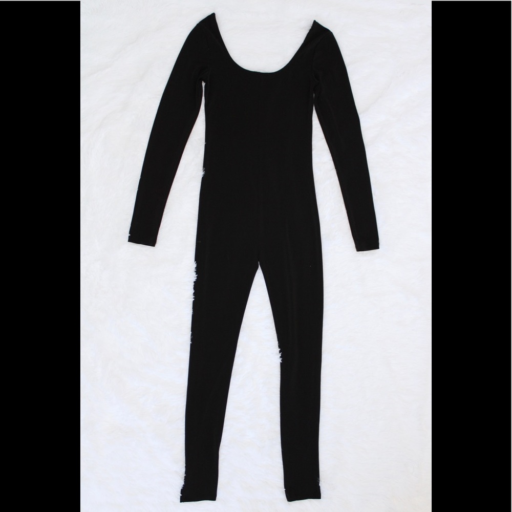 Forever 21 Black Long Sleeved Bodysuit